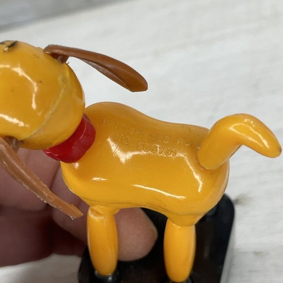 Vintage Push Puppet Collapsing Dog - NO BONE No. 966701 by British Design 4” - Picture 5 of 8
